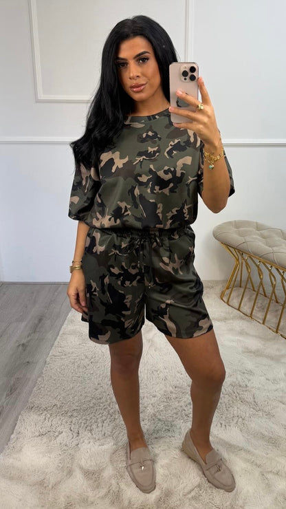 Sonja Legerprint Korte Broek Set