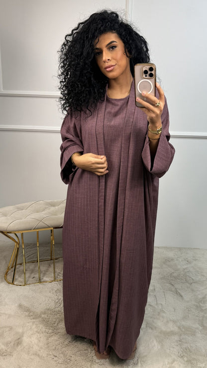 2 Delige Sakina Lijntjes Abaya