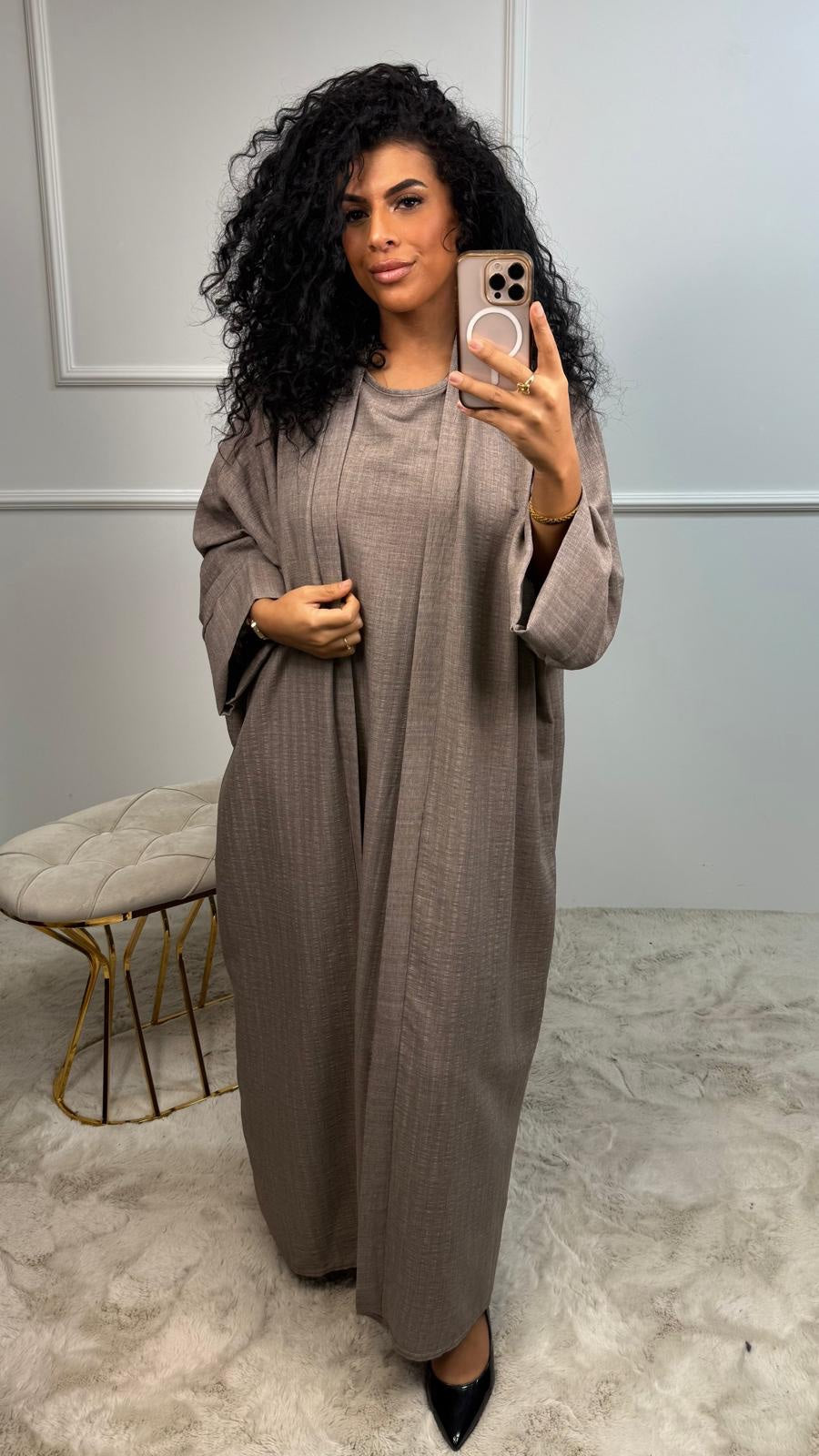 2 Delige Sakina Lijntjes Abaya