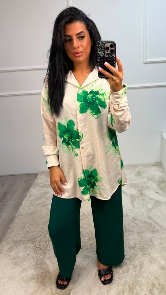 Funda Bloemen Motief Set