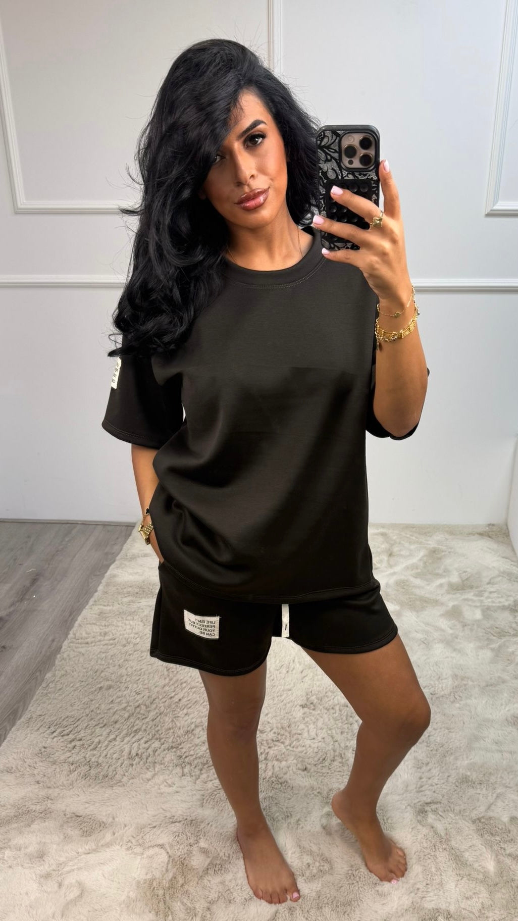 Simone Comfy Shorts Witte Label Set