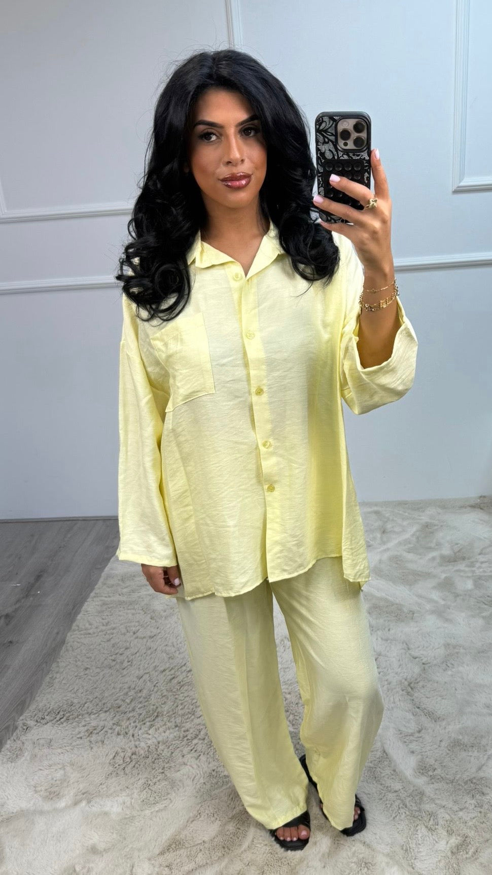Loïs Comfy Set Luchtige Stof Zak Detail