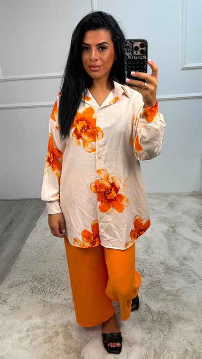 Funda Bloemen Motief Set