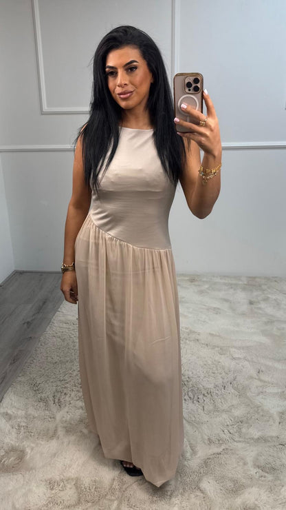 Amelia Elegante Plooi Jurk