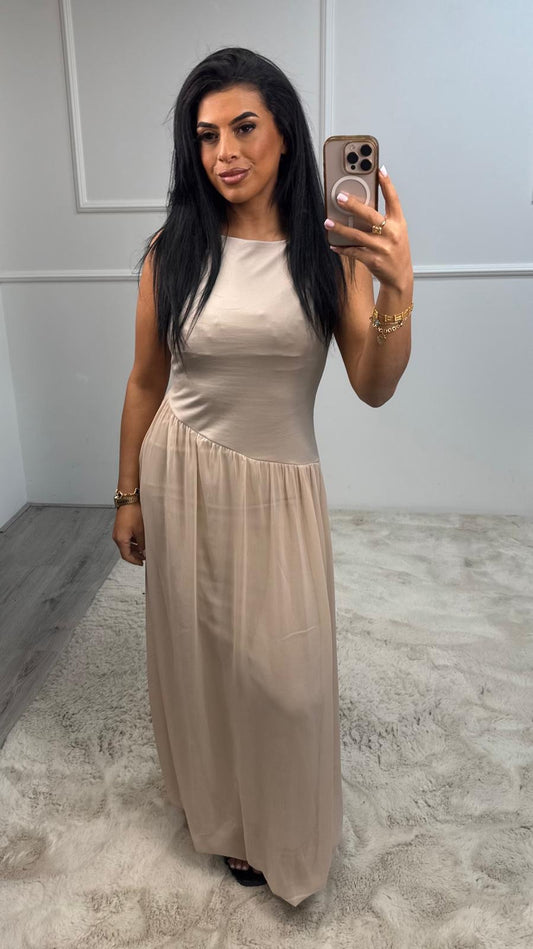 Amelia Elegante Plooi Jurk