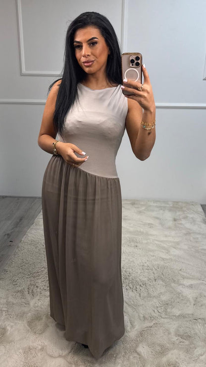 Amelia Elegante Plooi Jurk