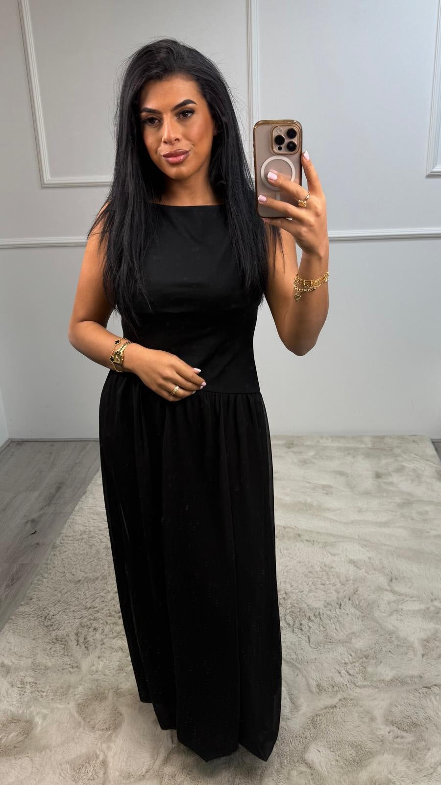Amelia Elegante Plooi Jurk