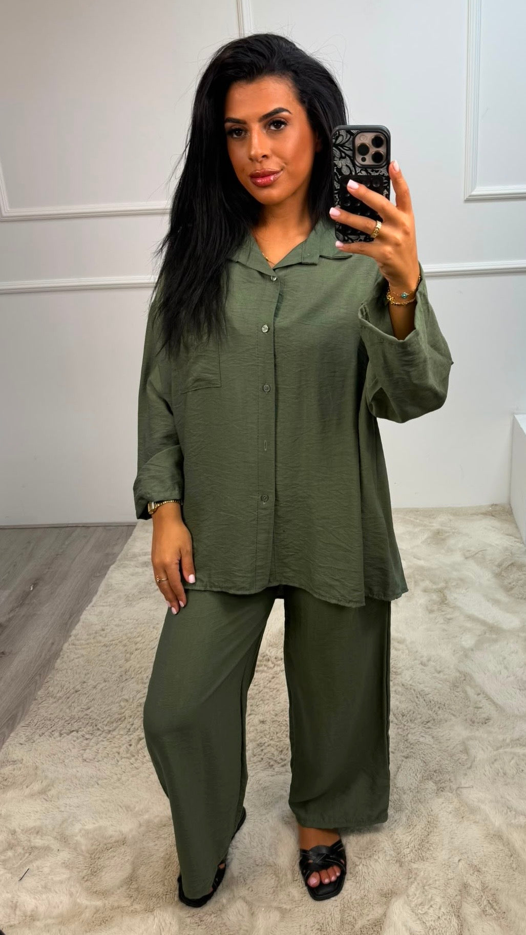 Loïs Comfy Set Luchtige Stof Zak Detail
