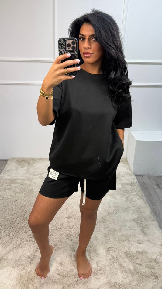 Simone Comfy Shorts Witte Label Set