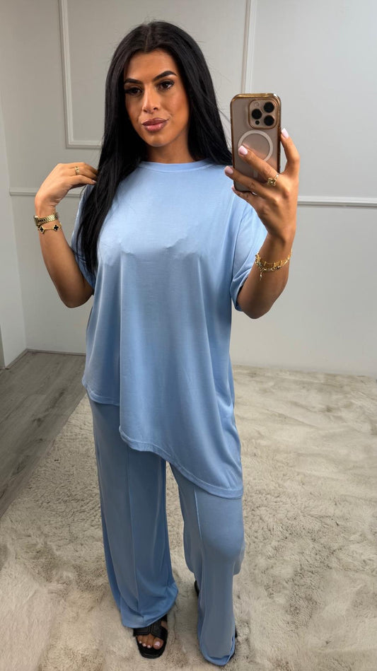 Jamie Schuine Top Streep Broek Set