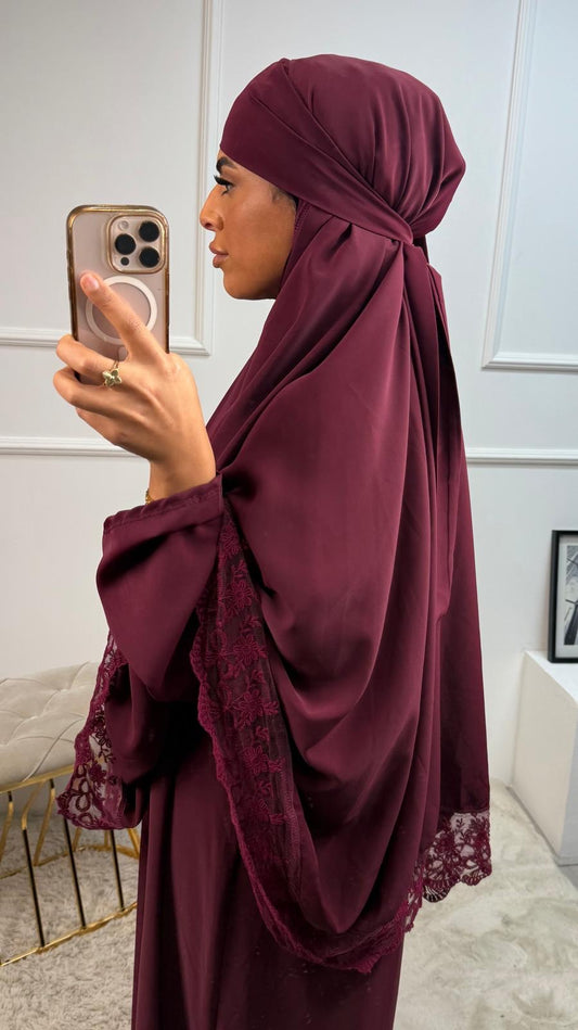 Nora Khimar Kant Detail Abaya