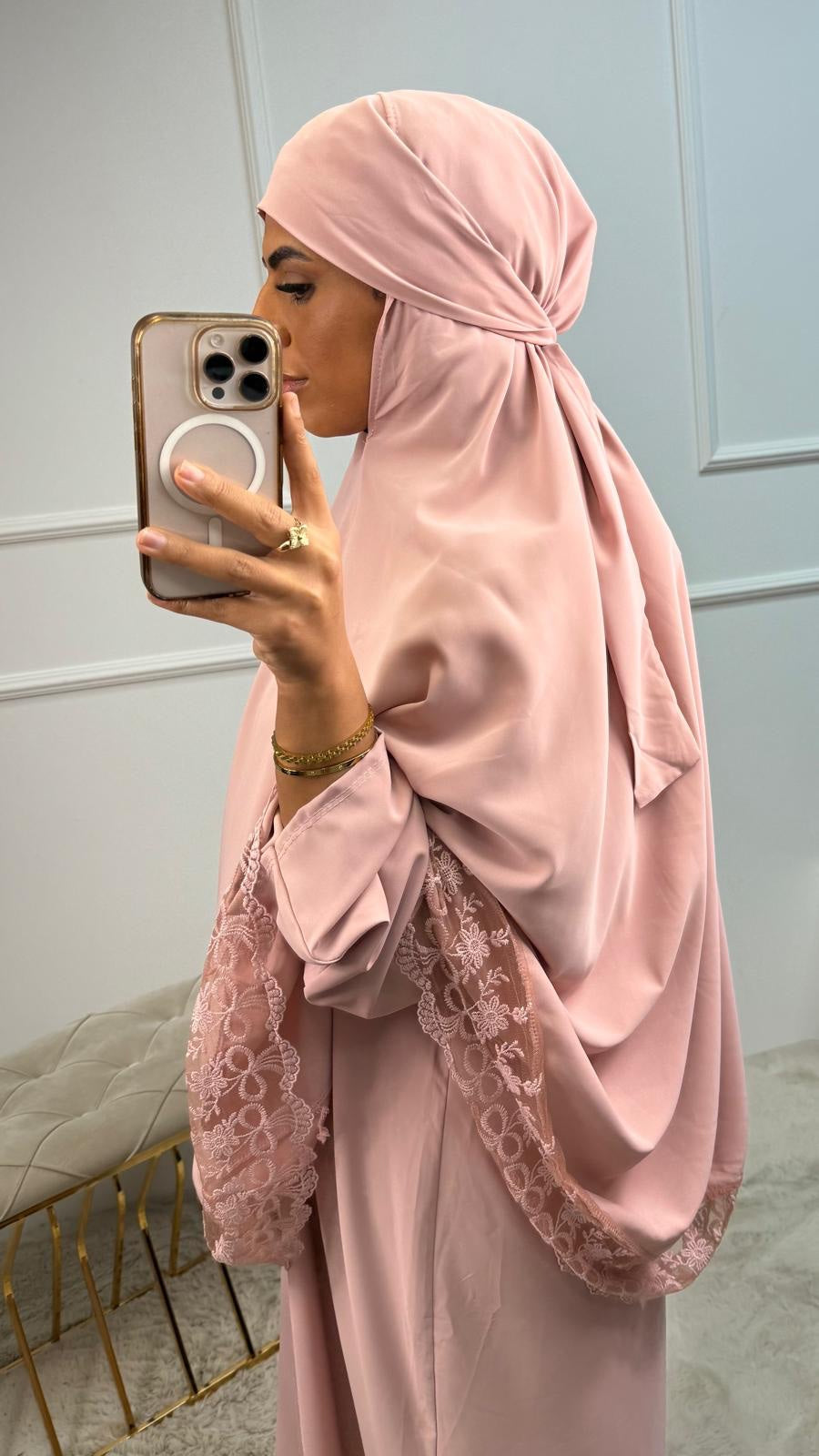 Nora Khimar Kant Detail Abaya