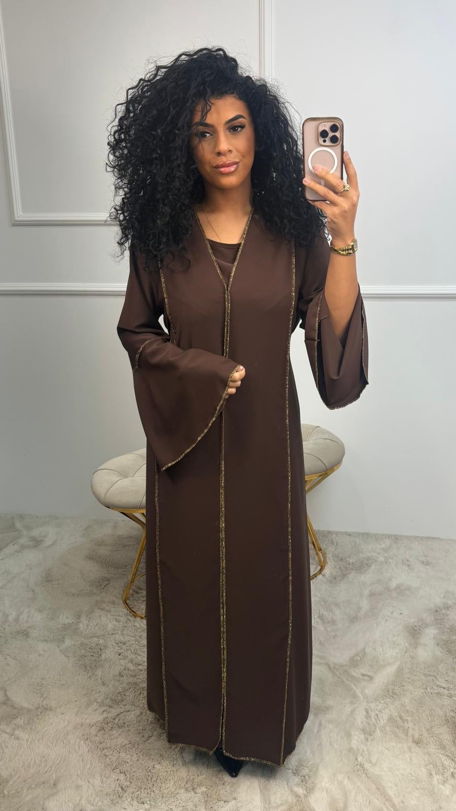 Youmi Gouden Detail Centuur Abaya