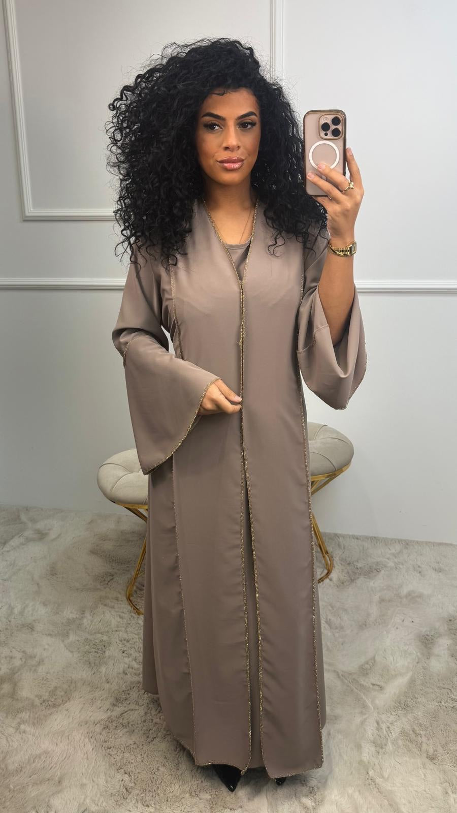Youmi Gouden Detail Centuur Abaya