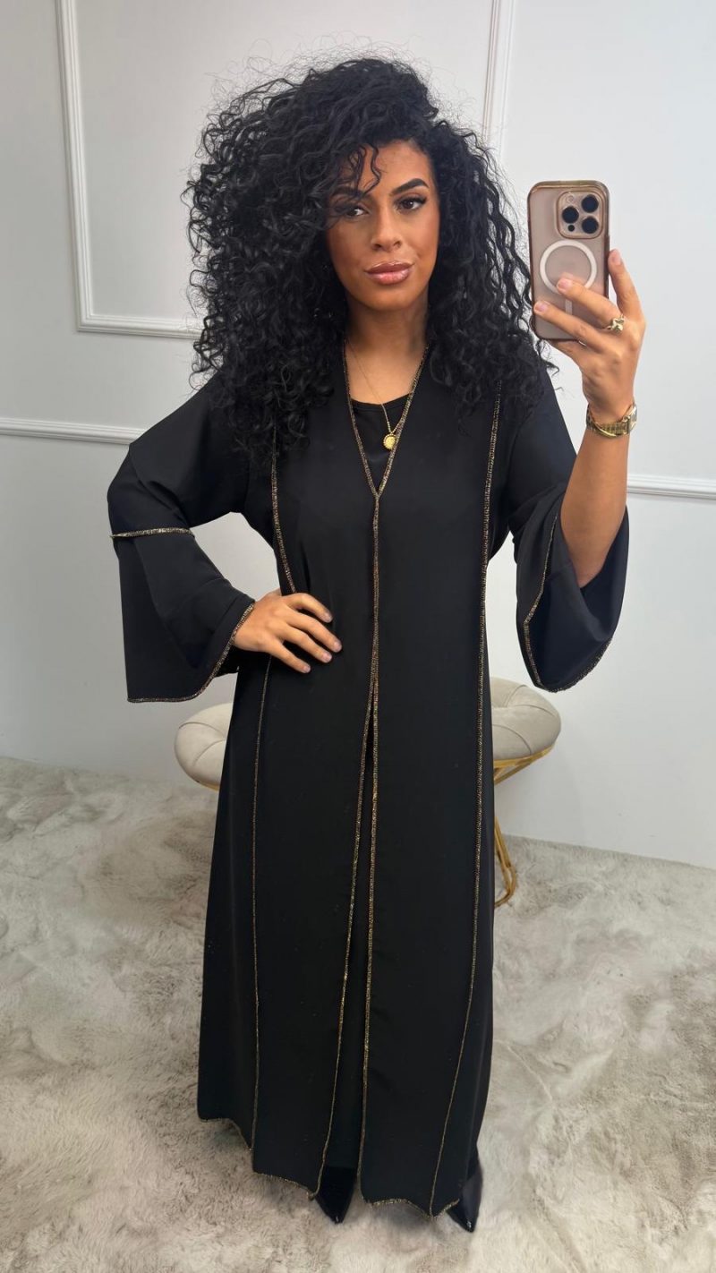Youmi Gouden Detail Centuur Abaya