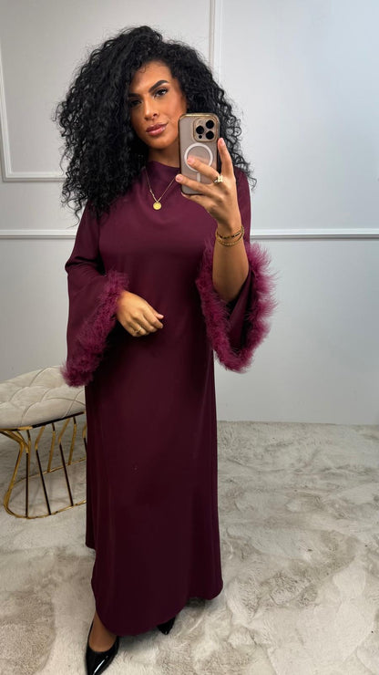 Zoë Bont Mauw Detal Abaya