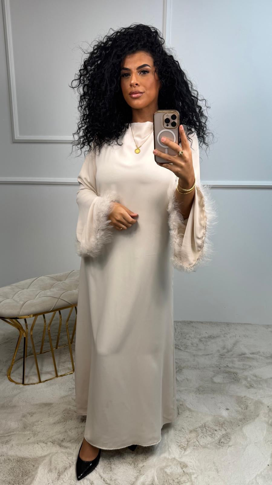 Zoë Bont Mauw Detal Abaya