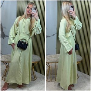 Eva Strikje Blouse Rok Set